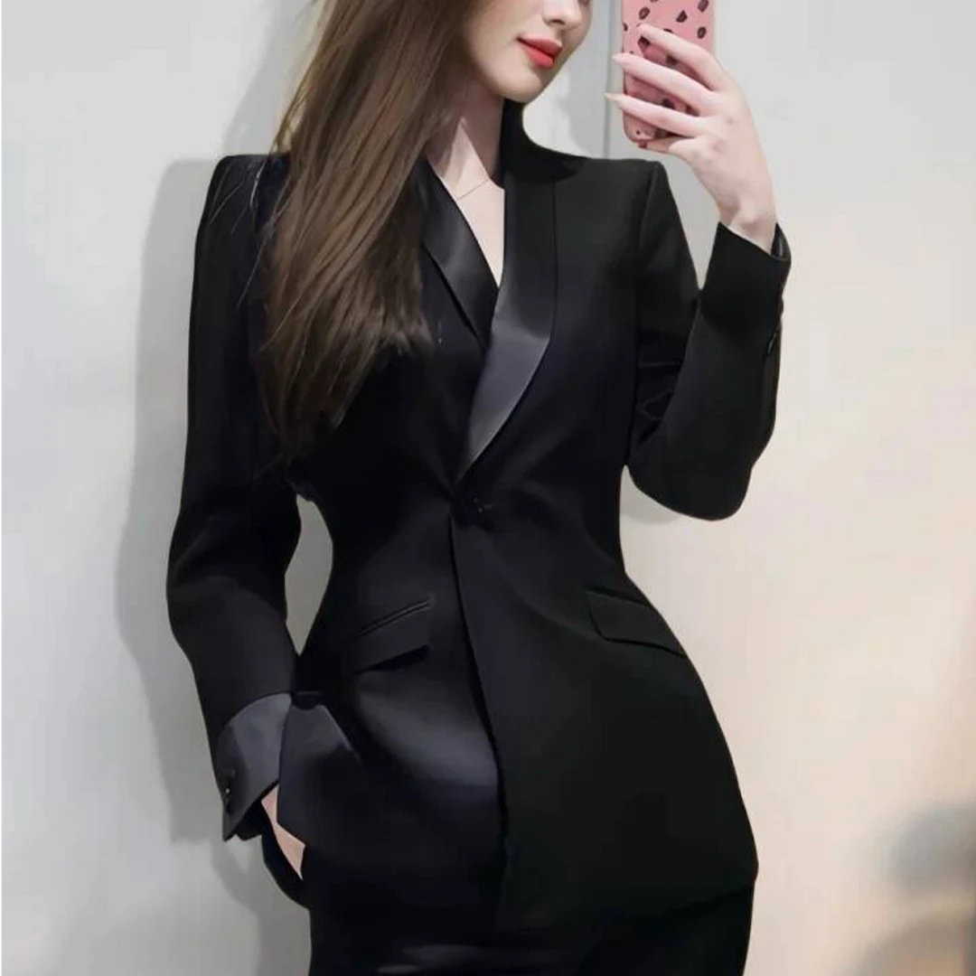 西装套装女装外套小个子显高职业装女神范高端高级感霸气两件套女