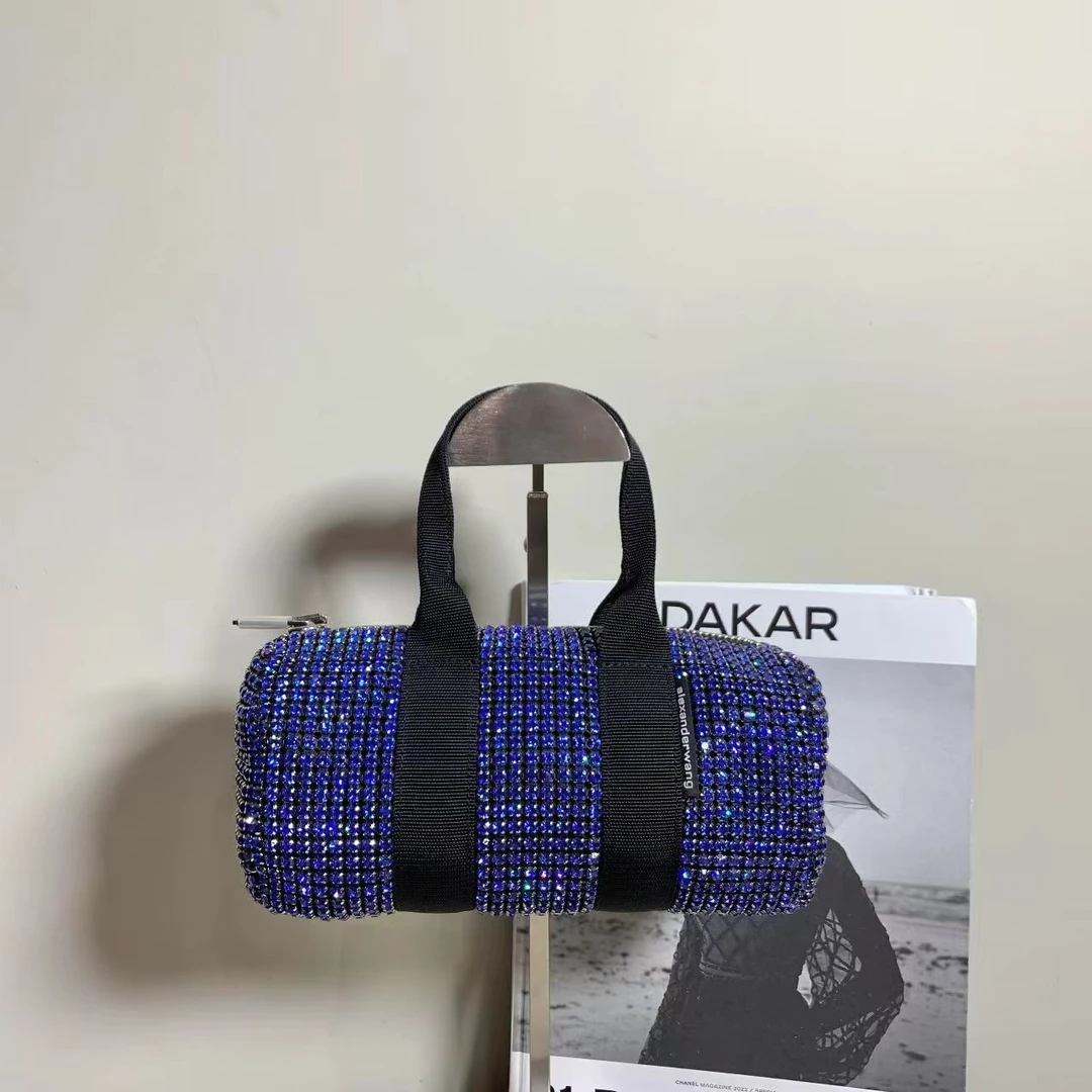 99新 Alexander McQueen/亚历山大·麦昆 壹臻/蓝色满钻包49869571
