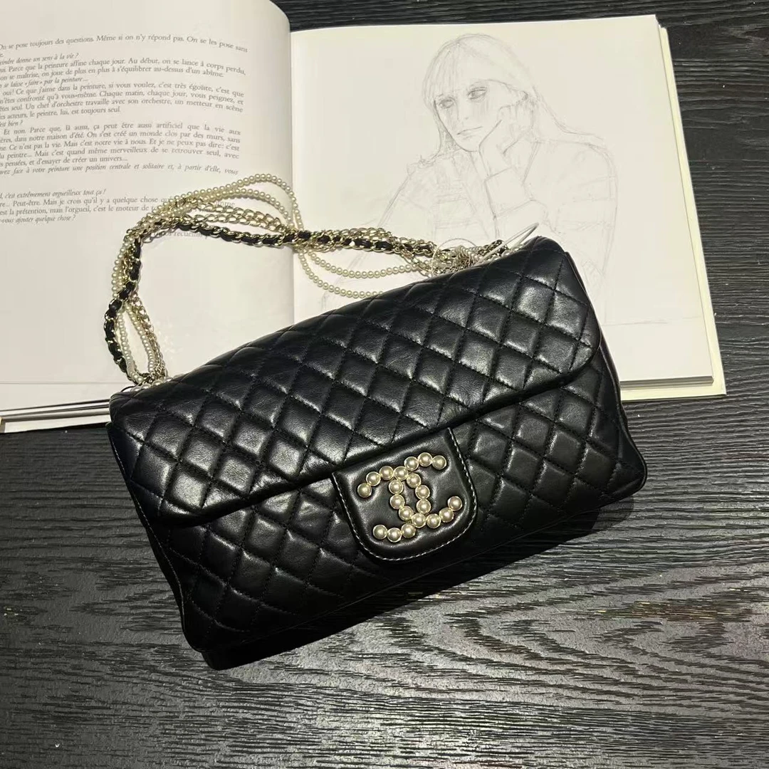 95新 Chanel/香奈儿 舍得 Chanel 珍珠威斯敏斯特CF链条包