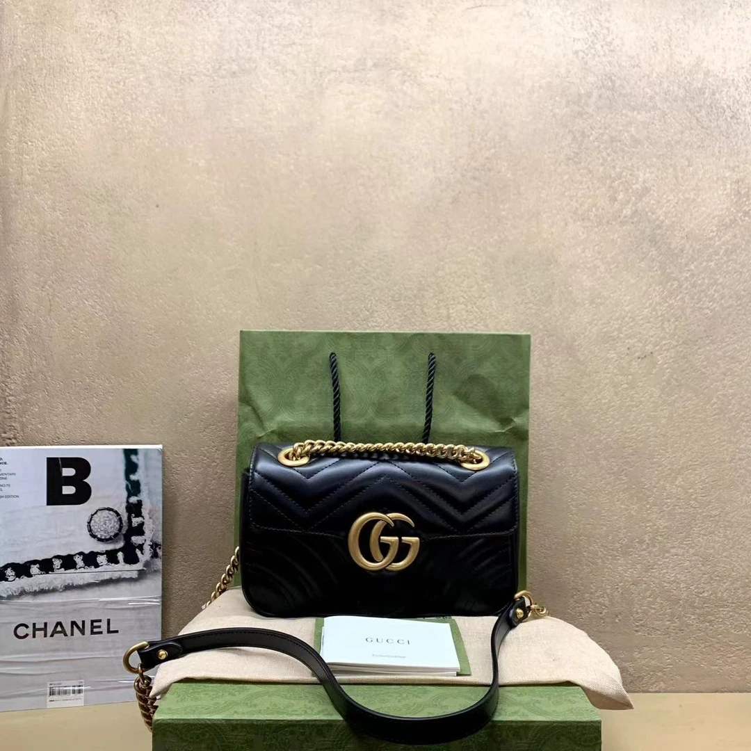 95新  壹臻中古/Gucci 黑金新款马蒙22 92179586
