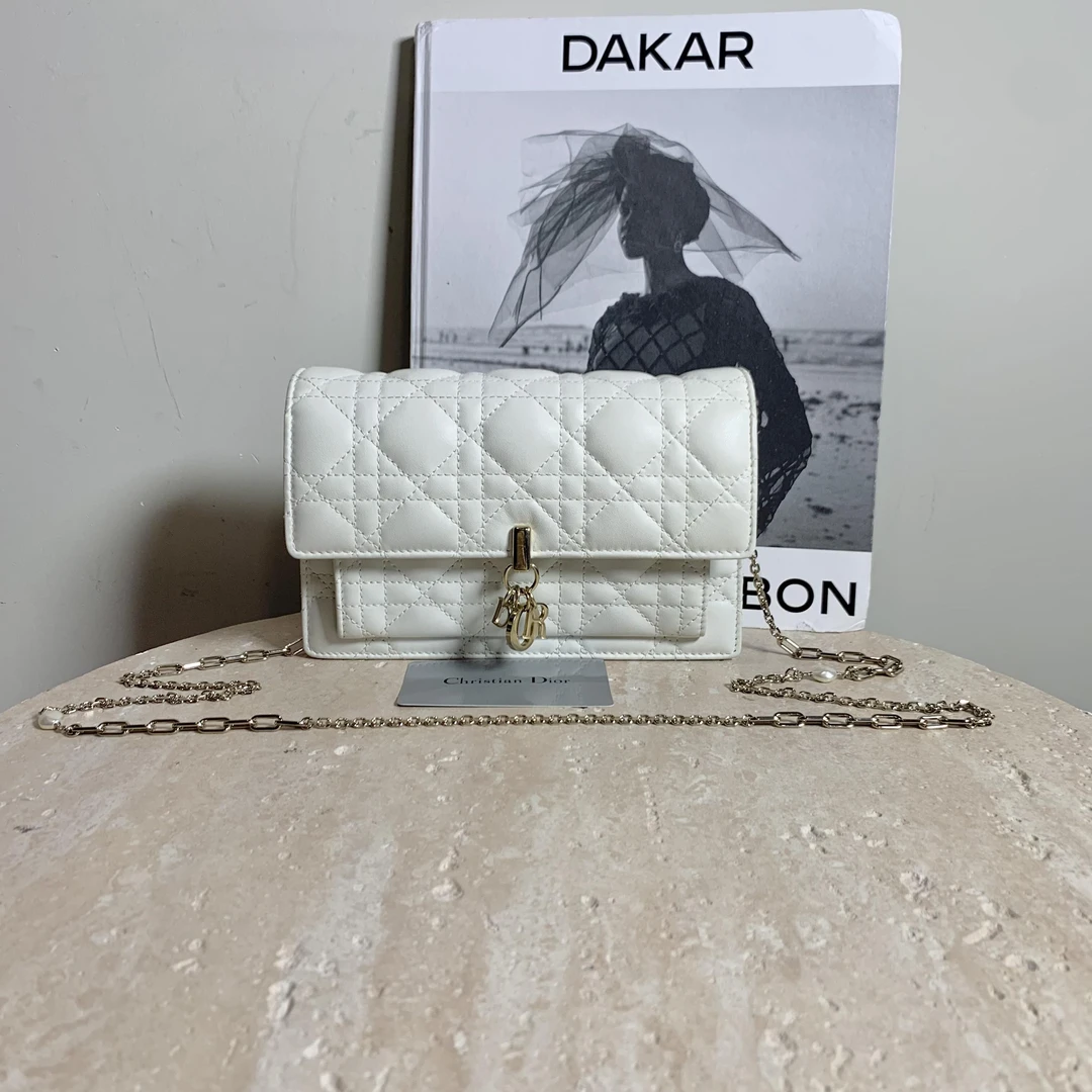 95新 DIOR/迪奥 壹臻/白金miss dior链条包 / 38353321