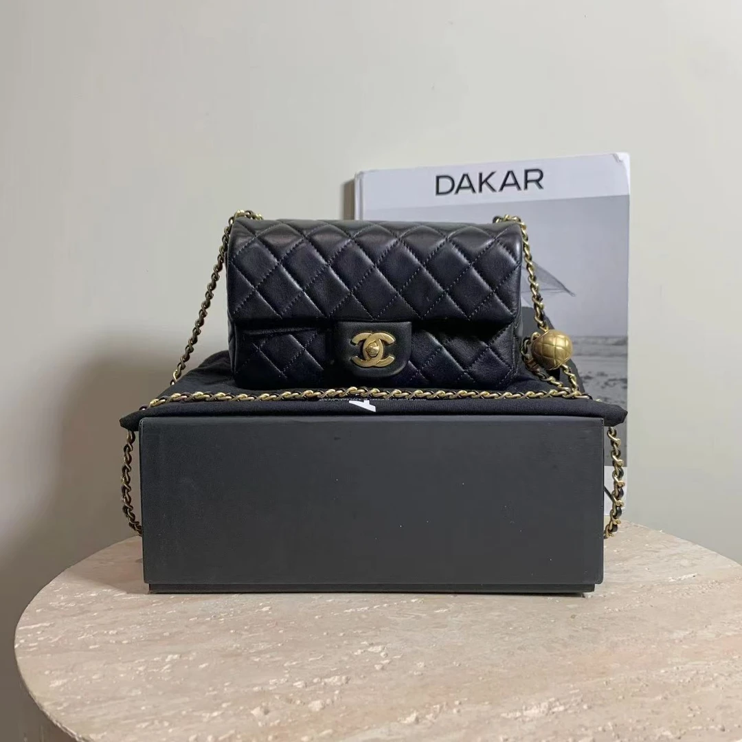 95新 Chanel/香奈儿 壹臻/黑金 金球大mini 29开 11379643