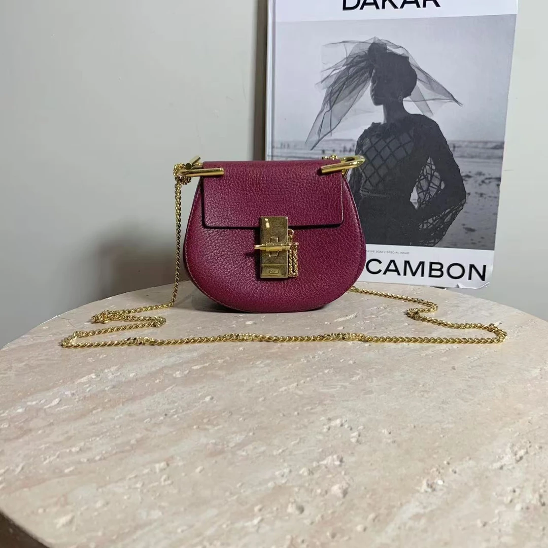 95新 Chloe/蔻依 壹臻/ 紫色mini小猪包 55000538