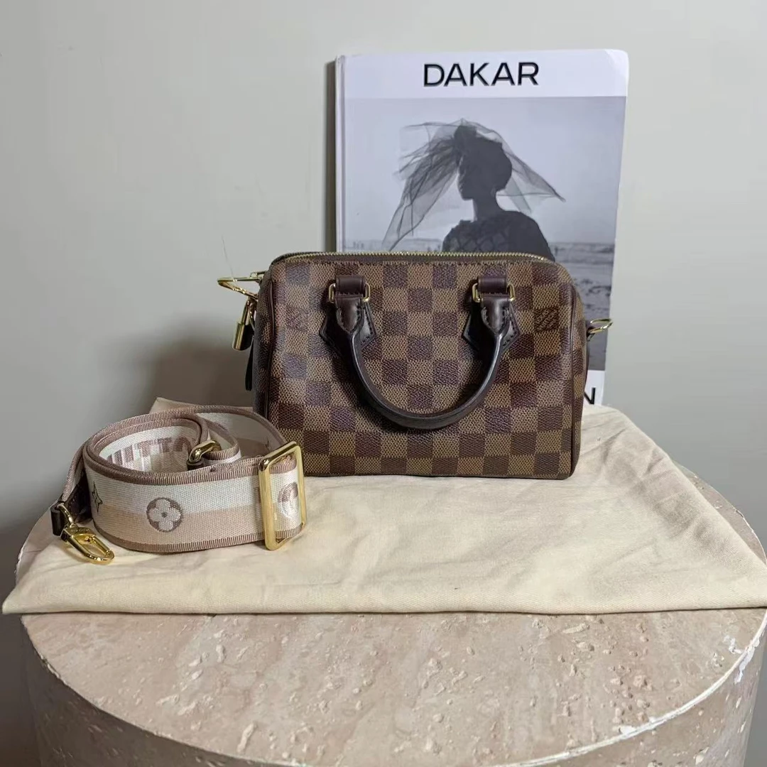 99新 LouisVuitton/路易威登 壹臻/ 棕棋盘格包speedy20 85247439