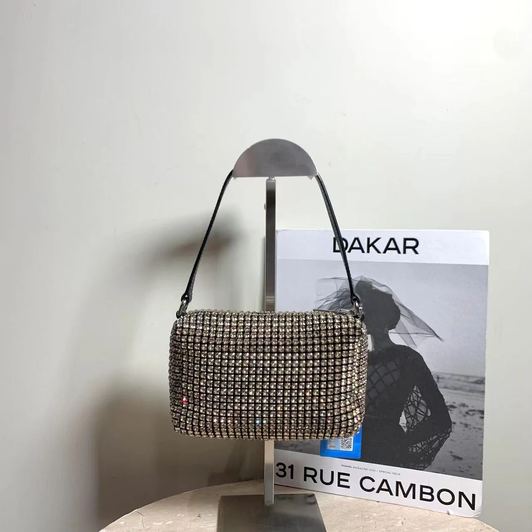 95新 Alexander McQueen/亚历山大·麦昆 壹臻/香槟金钻包21682837