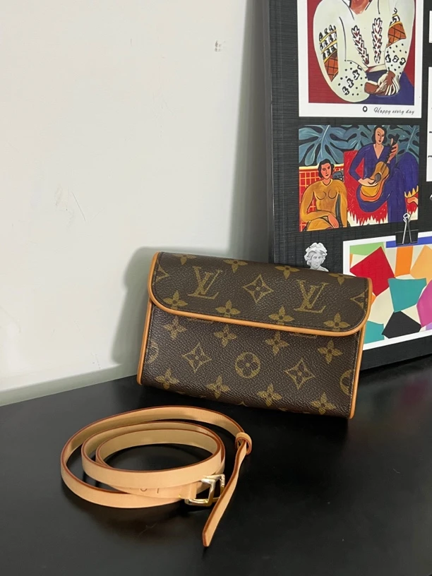 95新 LouisVuitton/路易威登 舍得 Lv老花多Ways小腰包小单间包
