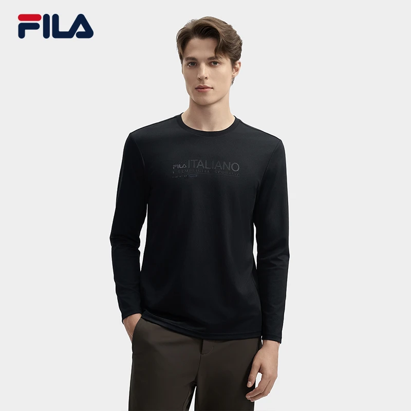 男子圆领打底长袖T恤户外运动休闲舒适内搭F11M443211F