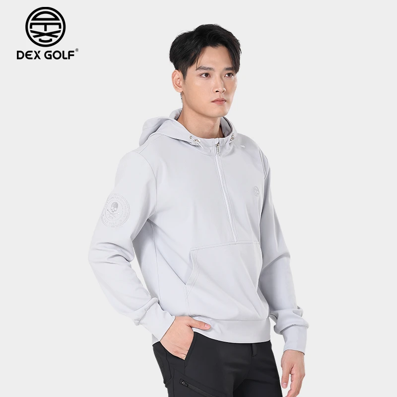DEXGOLF高尔男士卫衣秋冬新款7035日常休闲连帽卫衣户外运动百搭