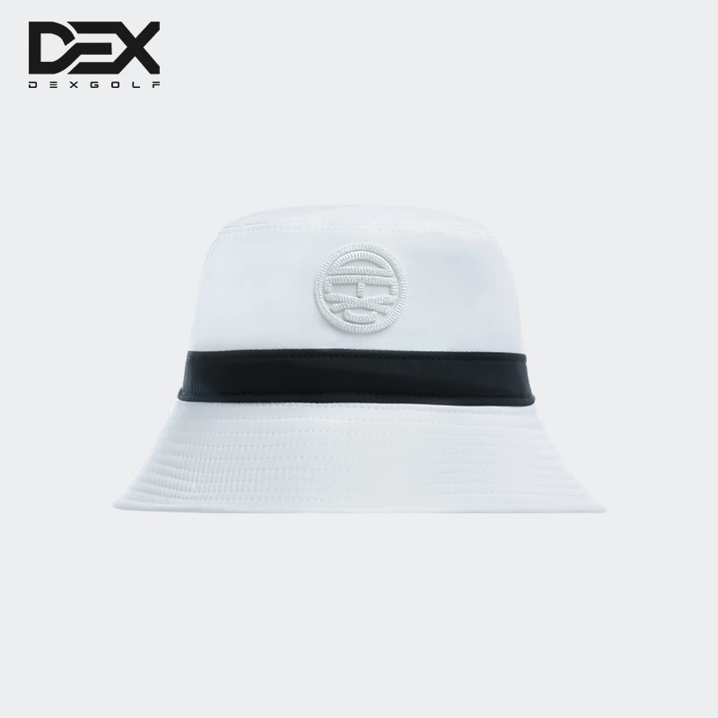 DEXGOLF高尔夫球帽刺绣时尚大帽檐渔夫帽运动遮阳帽百搭