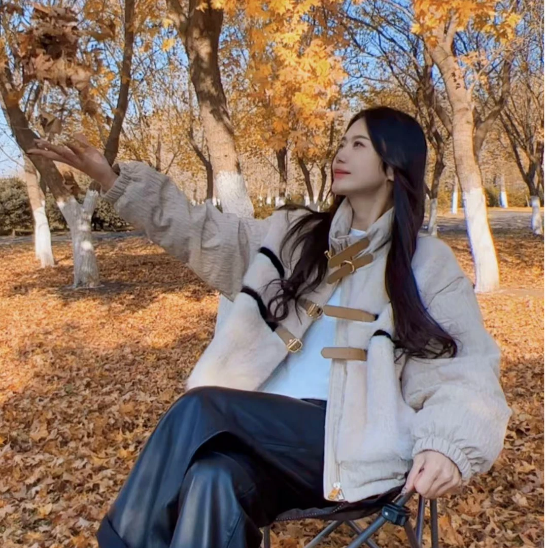 PINSHANGXIBAO/品尚喜宝雅丹上衣时尚宽松水貂鹅绒外套 83649-CE