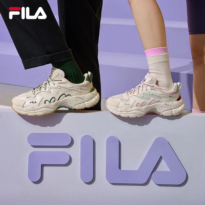 FILA斐乐蕨草鞋情侣百搭潮流增高男女款运动休闲老爹鞋F12W411106
