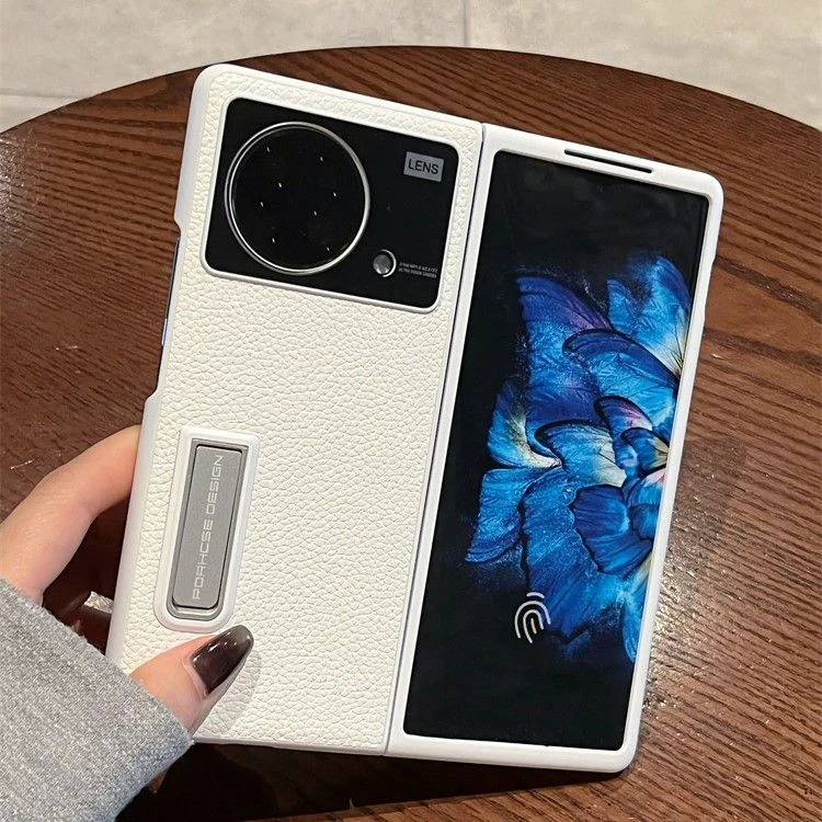 vivoxfold手机壳vivoxfold防摔高端皮质支架折叠屏商务防摔保护套