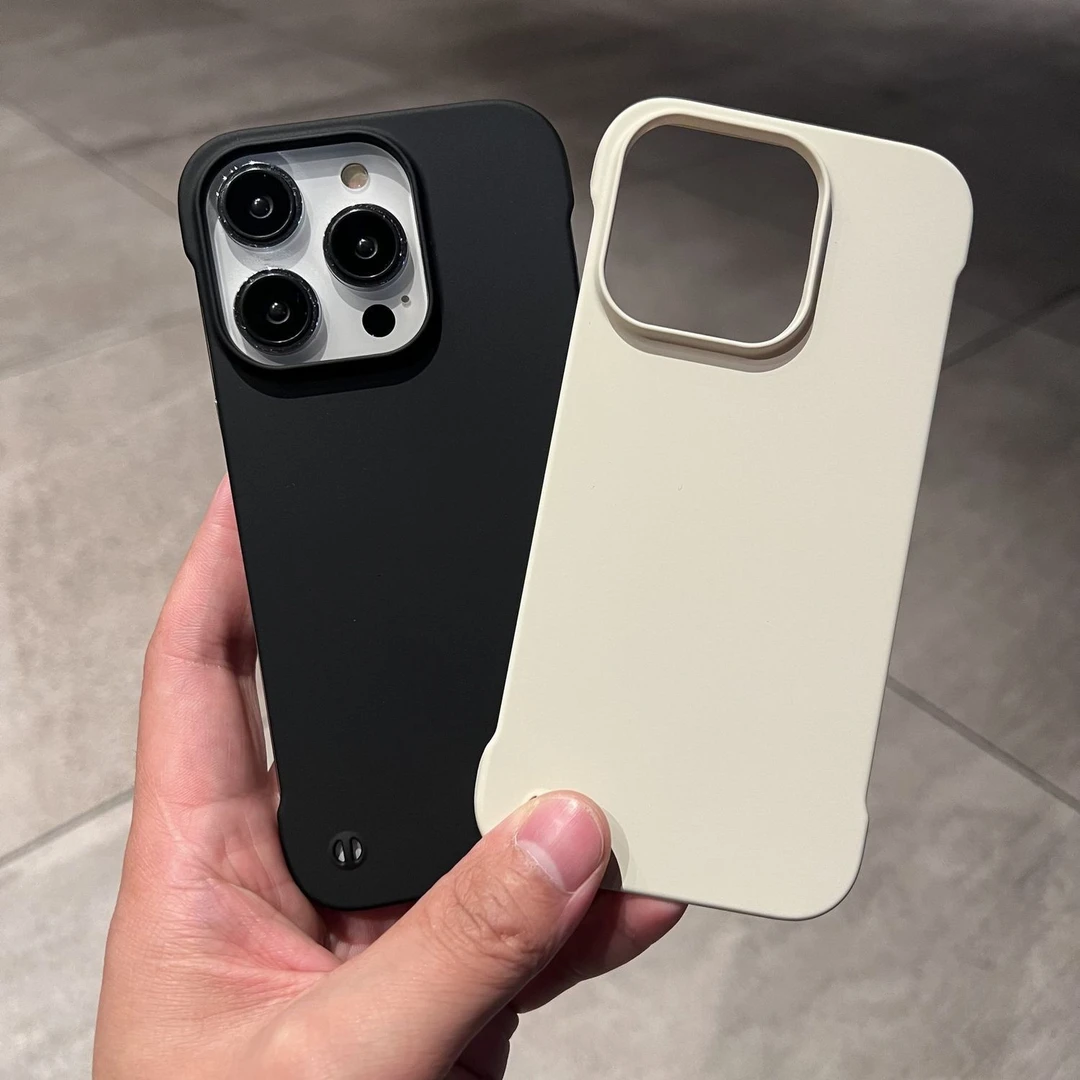 简约磨砂纯色苹果13手机壳无边款iPhone11 12 14promax大孔xs硬xr