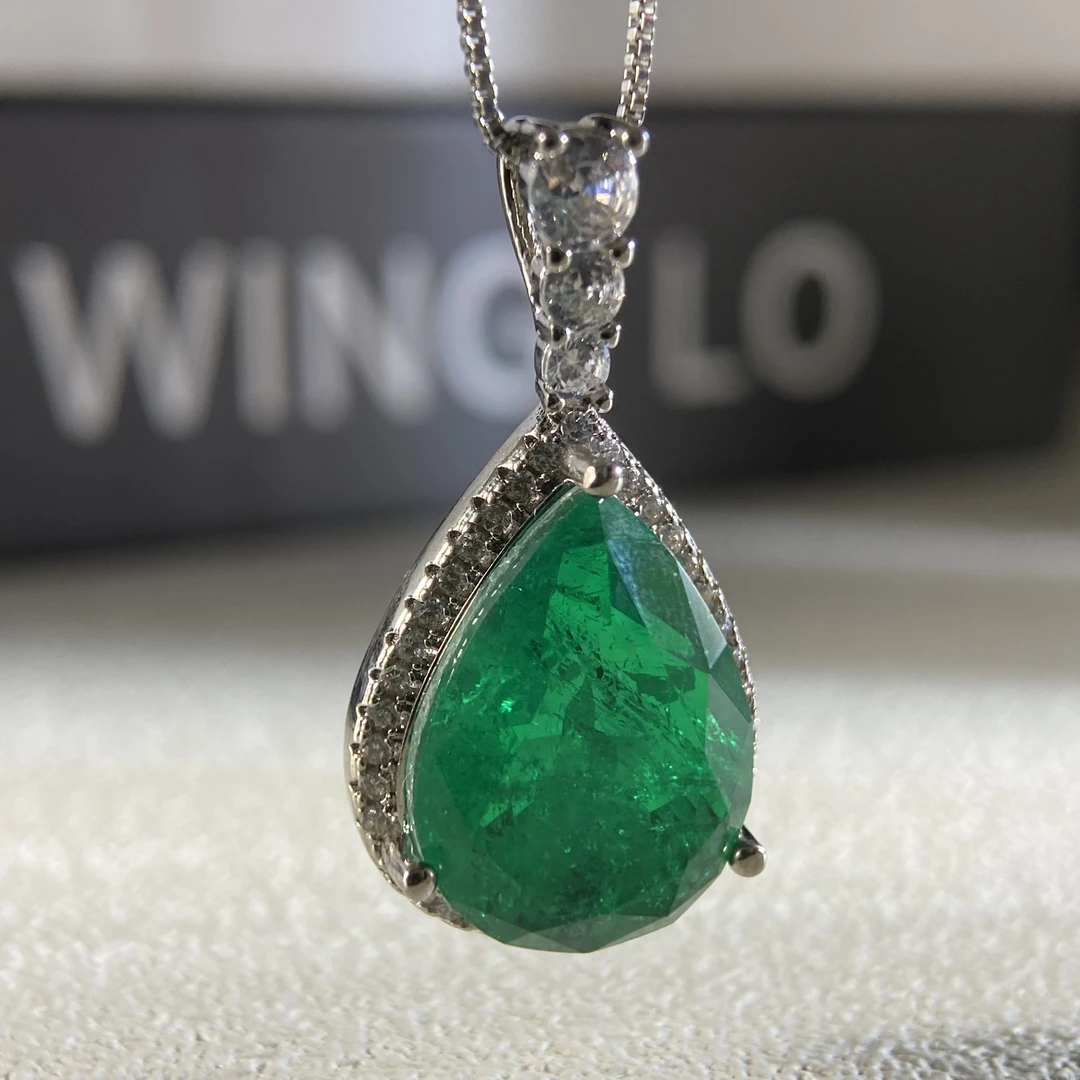 吊坠 【橘子专属】时尚轻奢经典绿色吊坠ZSS  5336