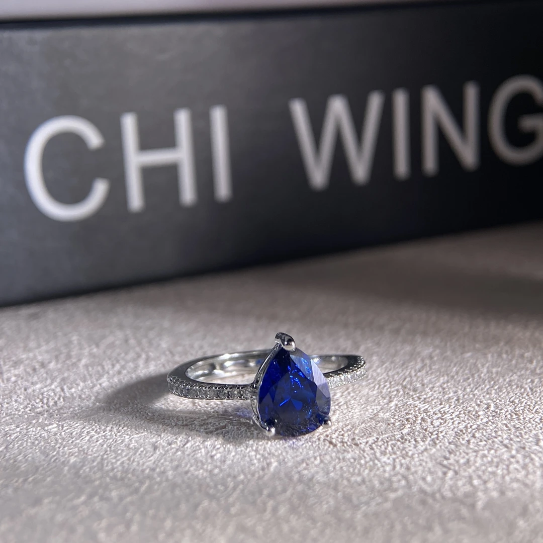 【橘子专属】时尚轻奢经典蓝色戒指JH6541