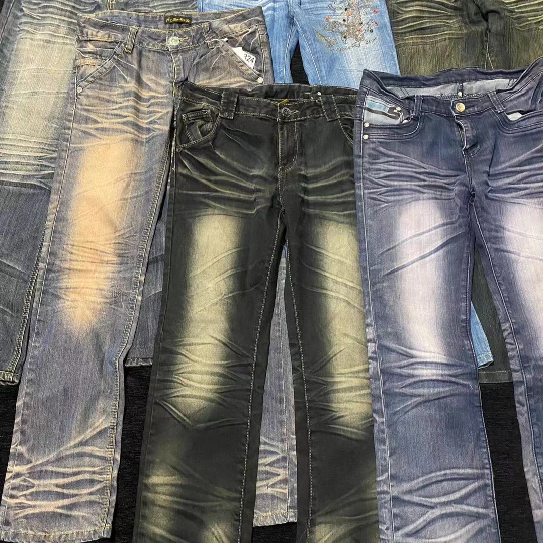 y2K辣妹复古低腰牛仔裤微喇美式