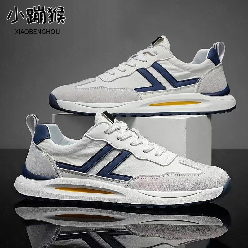 男鞋时尚潮流百搭轻便软底运动老爹鞋子男款透气耐磨休闲潮鞋20H9