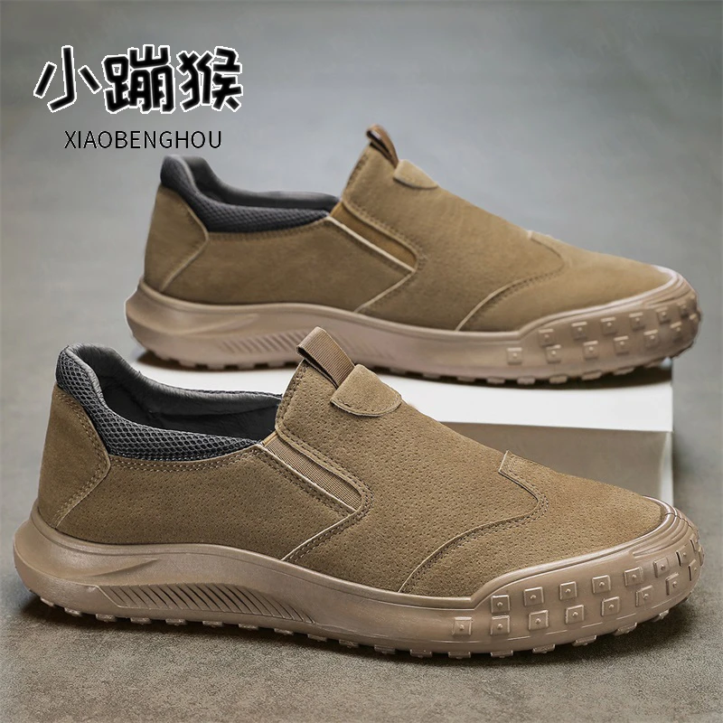 男鞋秋季新款百搭低帮软底防滑劳保鞋时尚男士轻便耐磨休闲鞋RS69