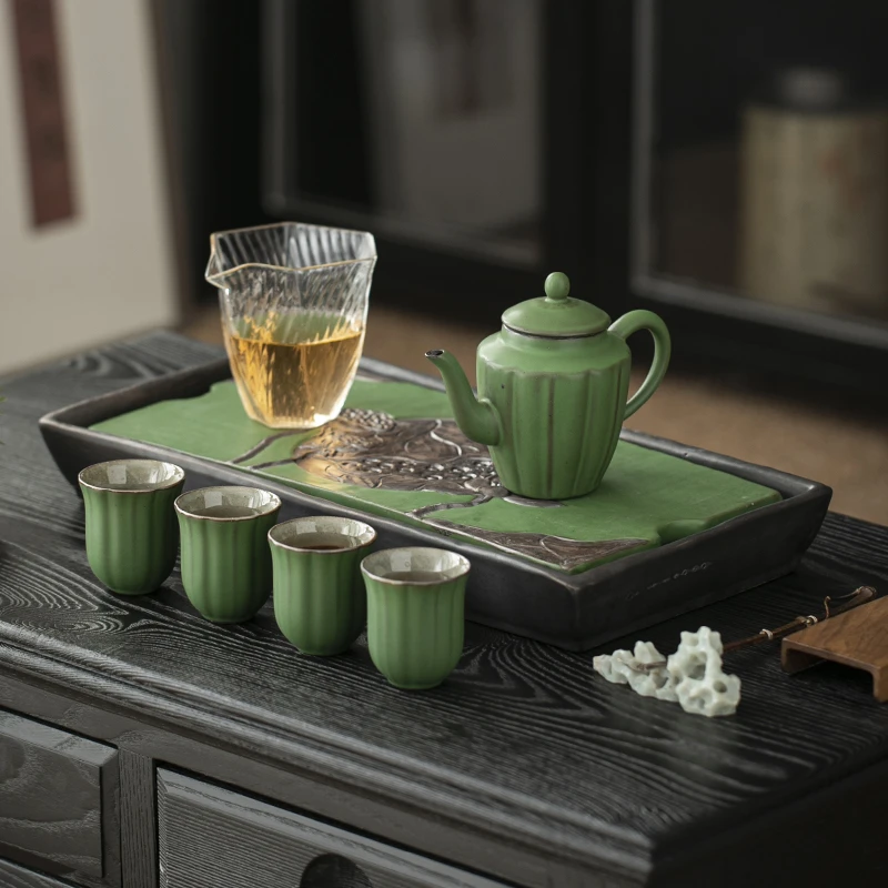 干泡盘整套家用功夫茶具套装高档公司年会商务伴手礼送长辈礼品