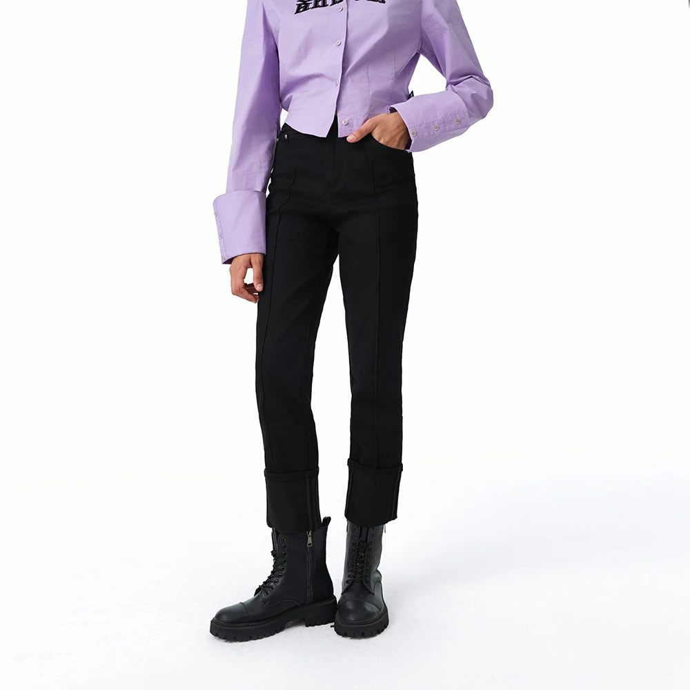 【大乔专属】DI.AD气质简约牛仔裤女新款修身长裤休闲裤DC33017N1