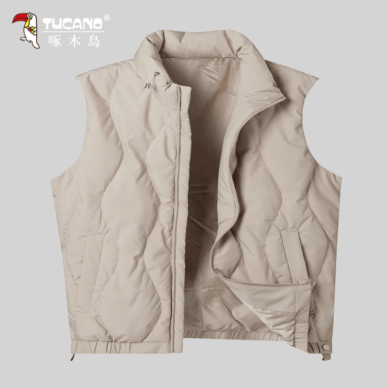 TUCANO/啄木鳥【白鸭绒】秋冬季男士休闲简约户外保暖运动羽绒马甲