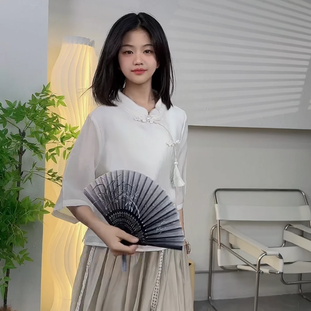 {跳跳鱼专属}夏季亲子新中式国风气质洋气时尚半身裙套装 249121