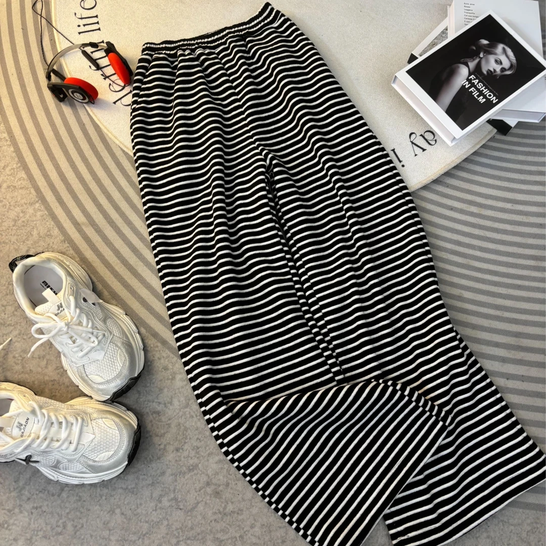 跳跳鱼童装 韩版拼色冬款加绒休闲百搭款直筒裤外穿宽松裤269120