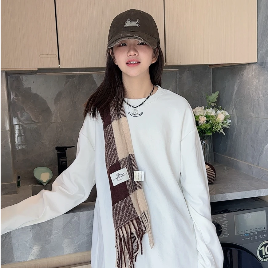 跳跳鱼童装 冬款加厚简约款高级感宽松洋气套头卫衣269130