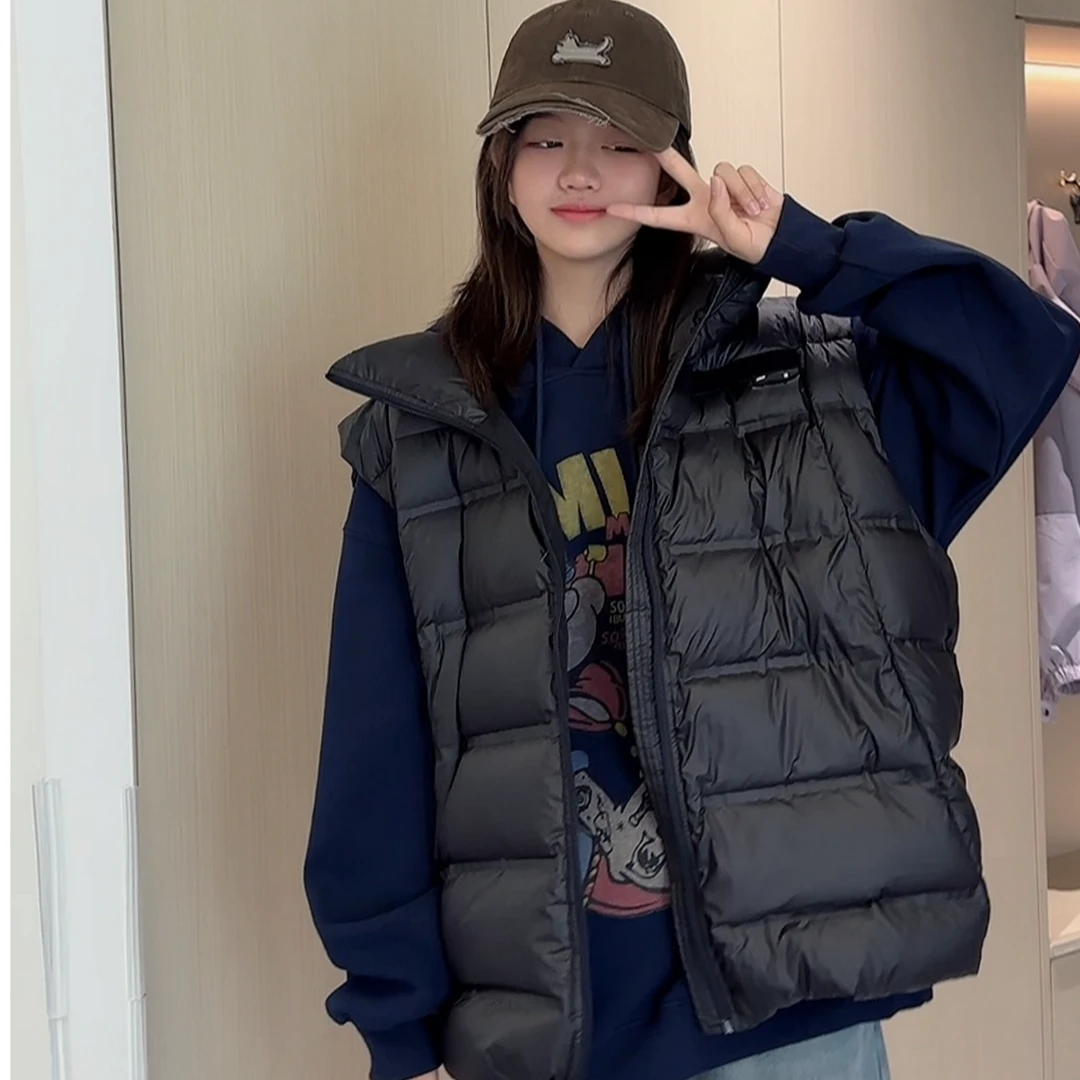 I跳跳鱼童装  冬季新款外穿立领宽松休闲百搭时髦羽绒马甲269123