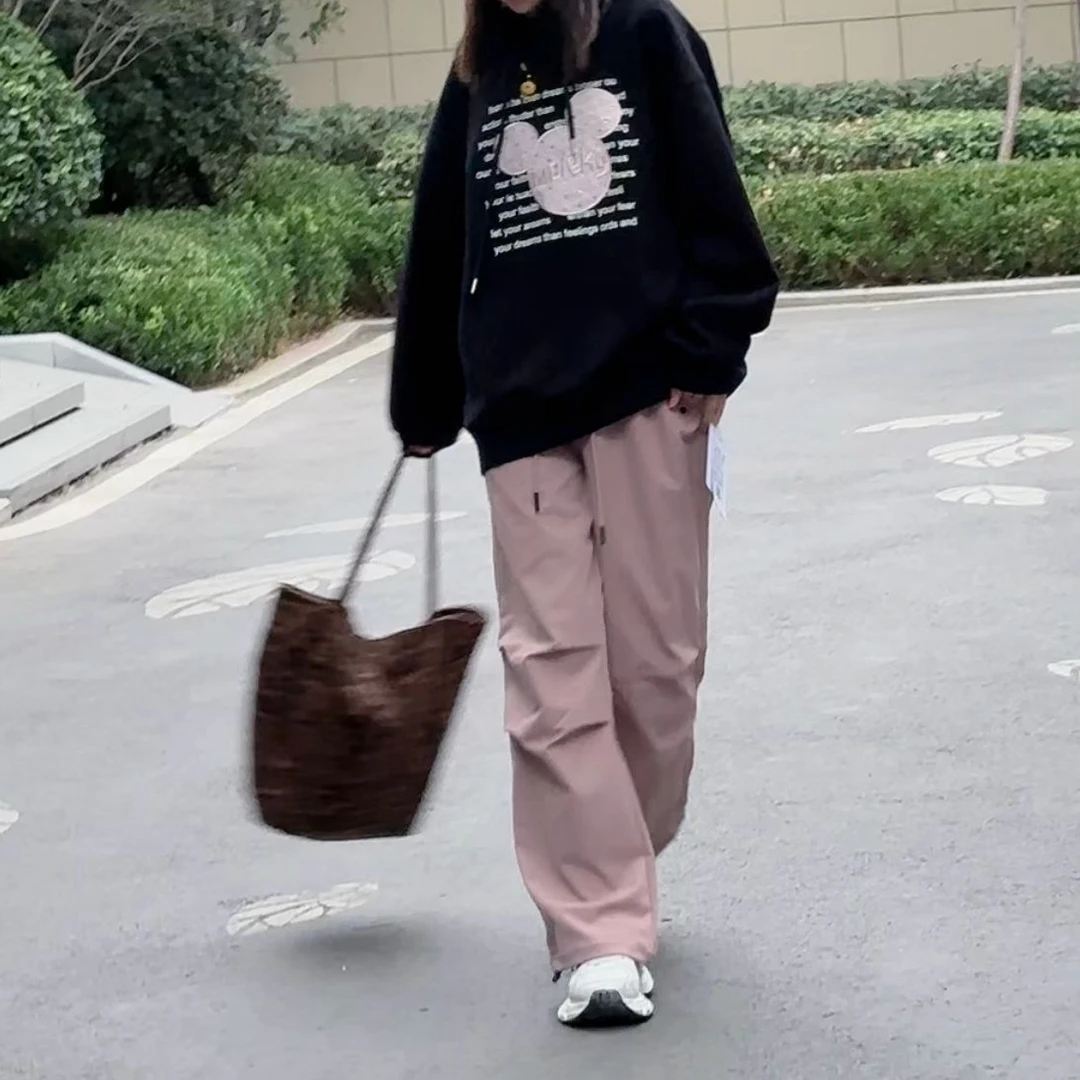 跳跳鱼童装  时尚工装裤潮酷直筒裤秋装应季款宽松阔腿裤269092