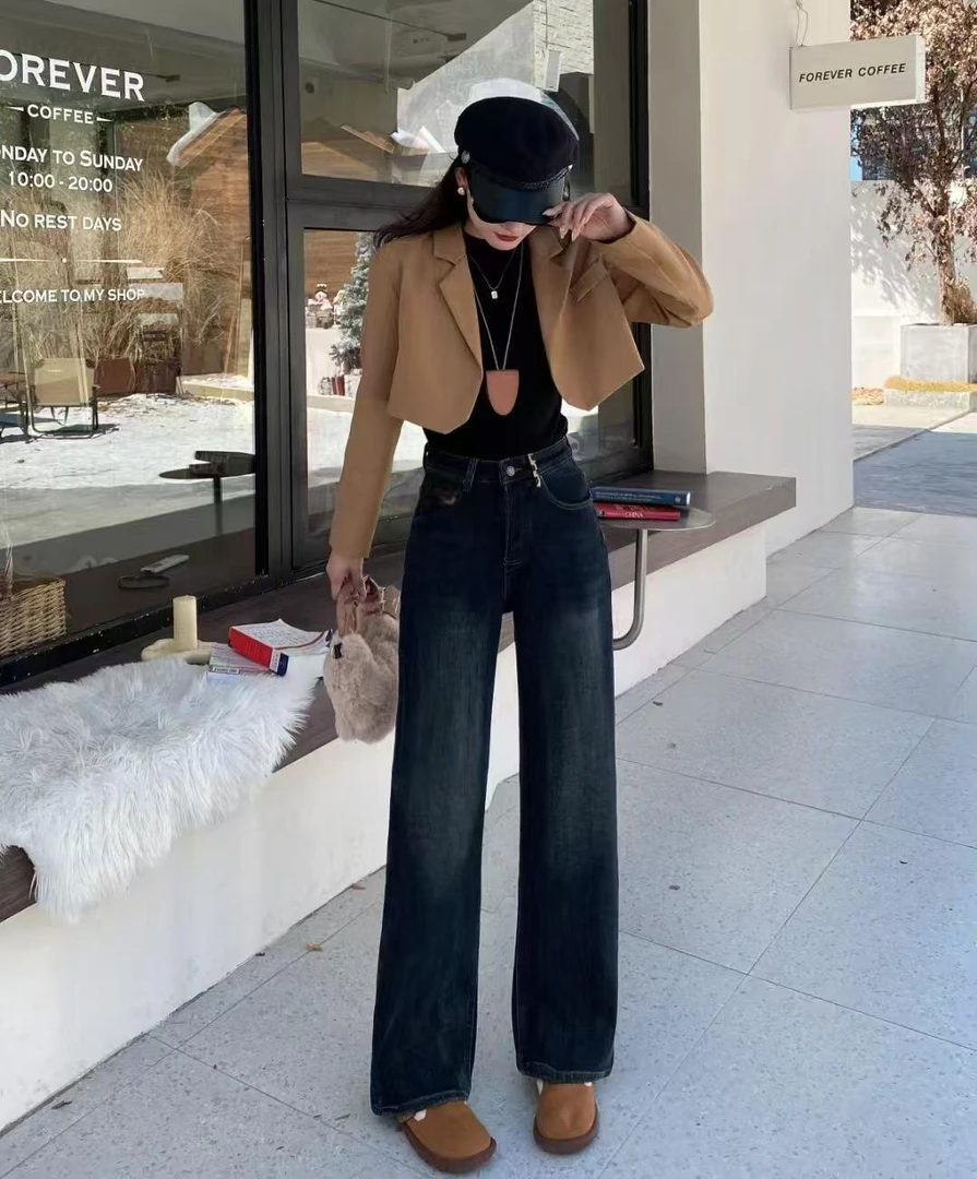 3129 女士秋冬洋气牛仔裤 F85三楼