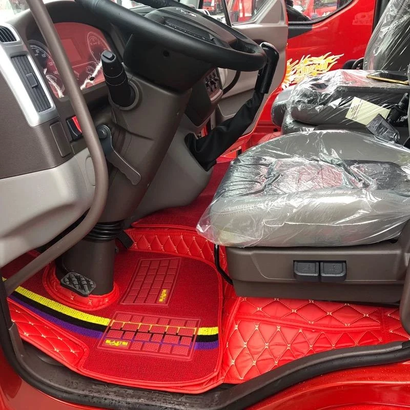 新乘龙M3货车脚垫乘龙L3老乘龙M3/609大货车皮革地垫全包围脚垫