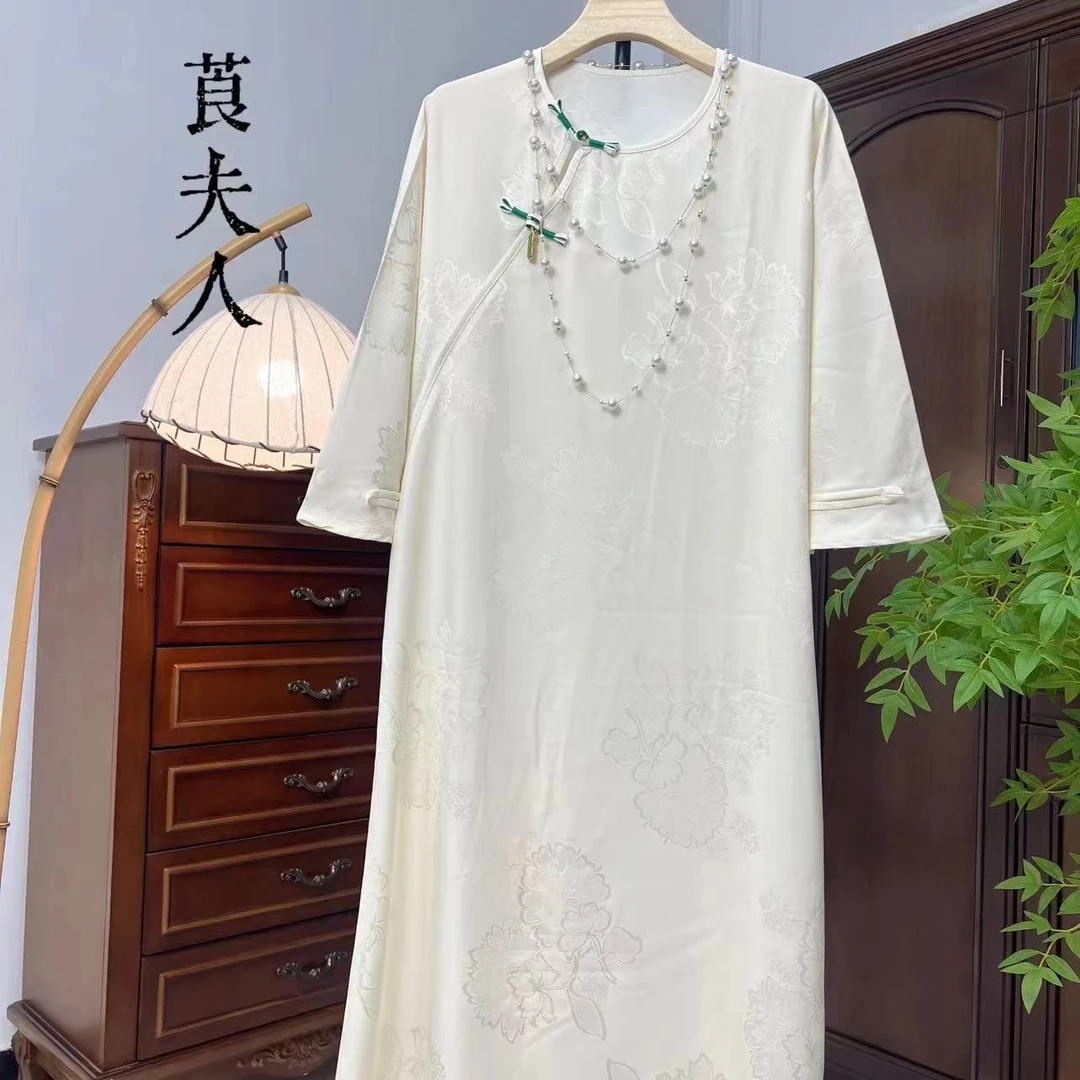 【白芷】新中式改良旗袍连衣裙宽松连衣裙