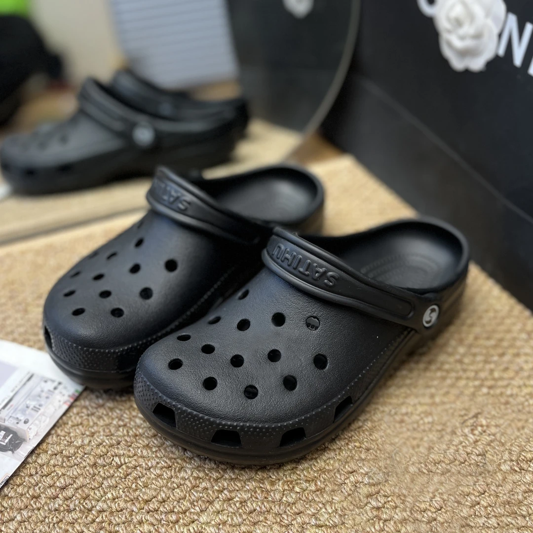 男款（增高2CM）明星款夏季新款薄底外穿沙滩拖鞋经典洞洞鞋防滑