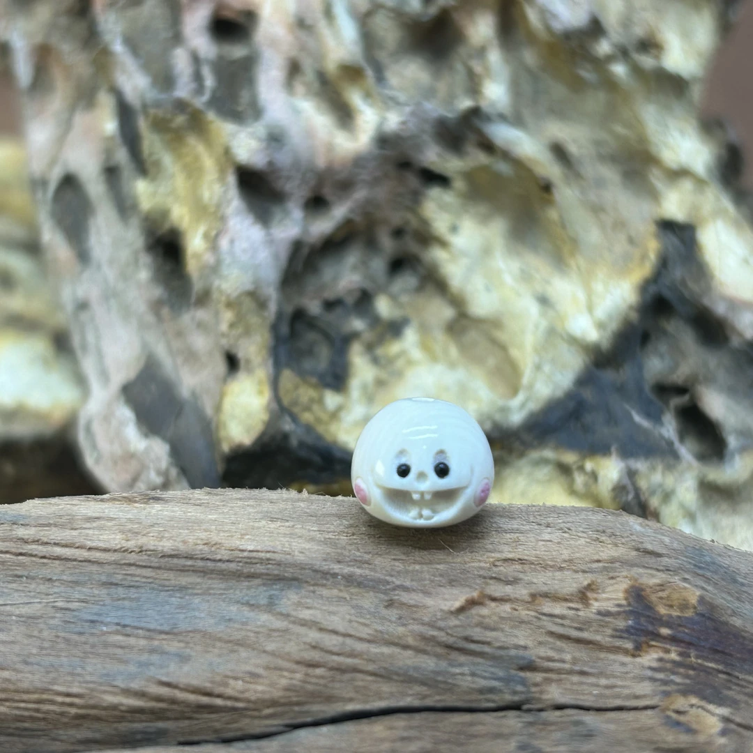 【再序】精品原色雕刻猛犸牙 馒头仔DIY配饰约10*8mm