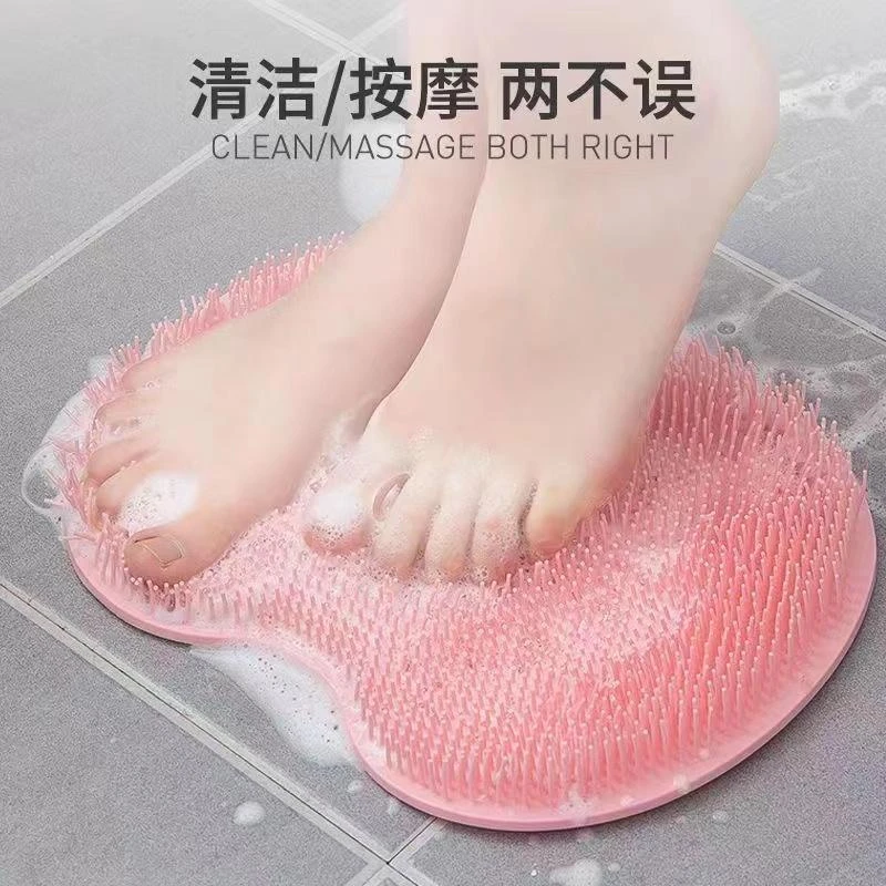 洗脚搓脚神器懒人刷脚足底按摩垫子家用浴室搓脚垫防滑洗脚带吸盘