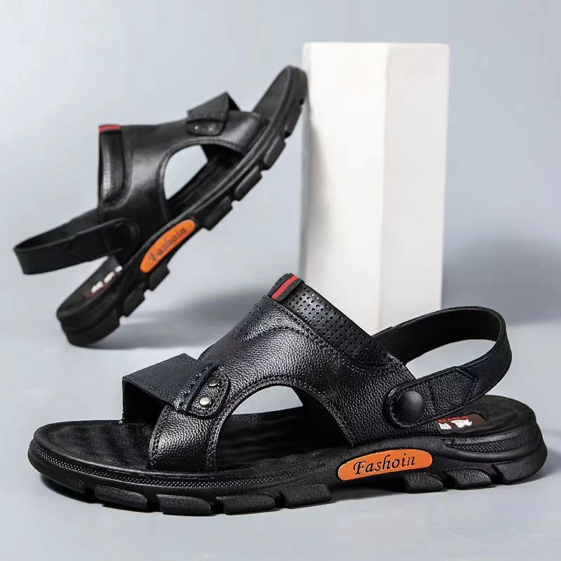 新款沙滩鞋男特价凉鞋防水防滑软底鞋防臭沙滩拖鞋男士两用凉拖鞋