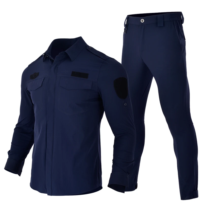 朗森凯硬汉四代夏季高弹冰丝面料轻薄作训服套装教官执勤服保安服