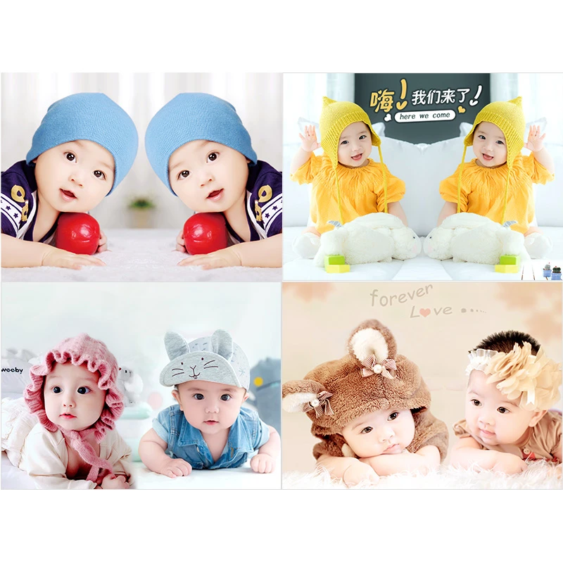 可爱高清海报照片漂亮男婴儿画像孕妇胎教早教图片画报墙男宝女宝