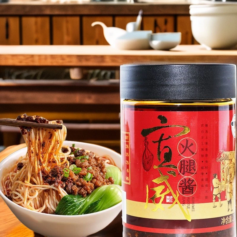 乌蒙小农宣威火腿酱云南特产炒面饭米线调料佐餐香辣豆肉酱饭拌酱