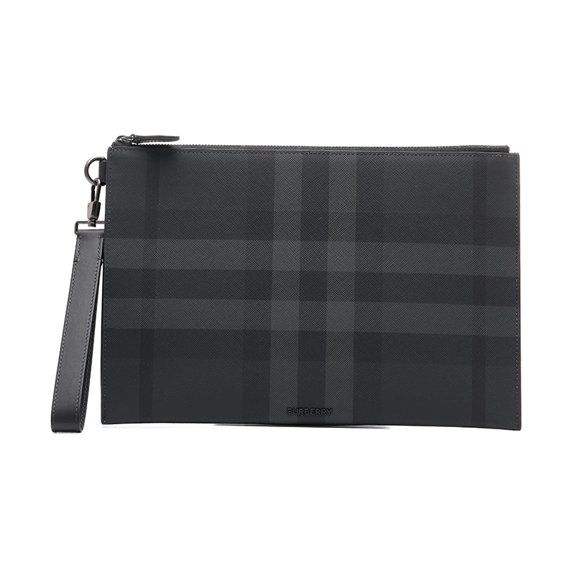 BURBERRY/博柏利男士商务休闲格纹手拿包手拎包手包8074693