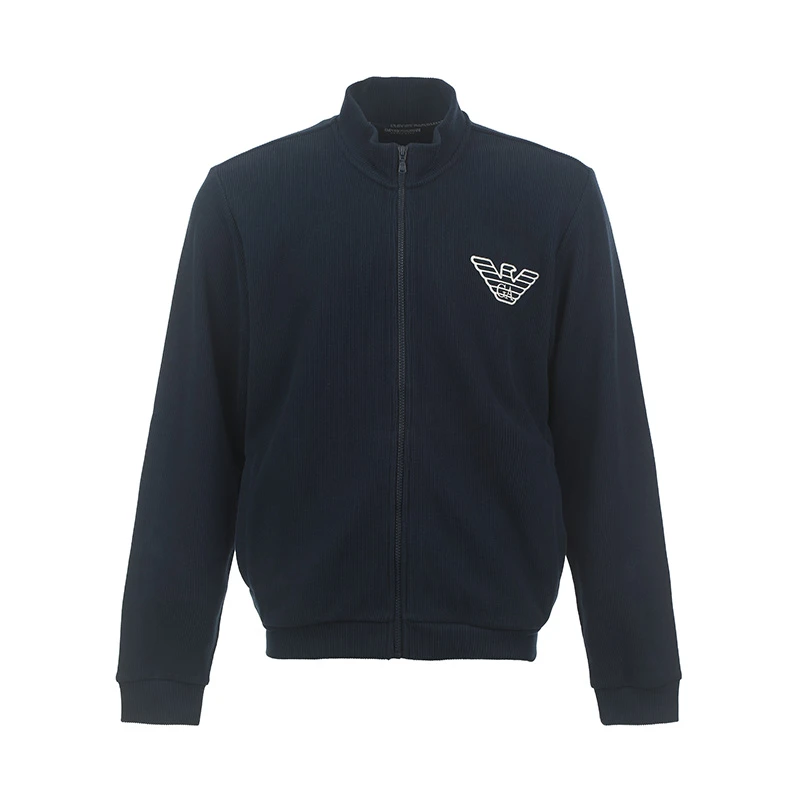 Emporio Armani 阿玛尼刺绣鹰标宽松男士家居夹克外套1115323F586