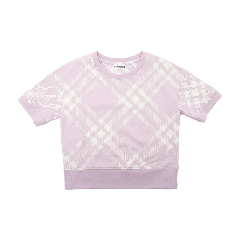 burberry/博柏利  女童 条纹棉质休闲短袖t恤休闲舒适8078795儿童
