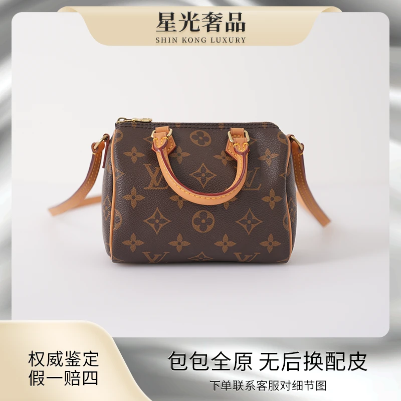 95新 LouisVuitton/路易威登 speedynano/枕头包斜挎包LV女包
