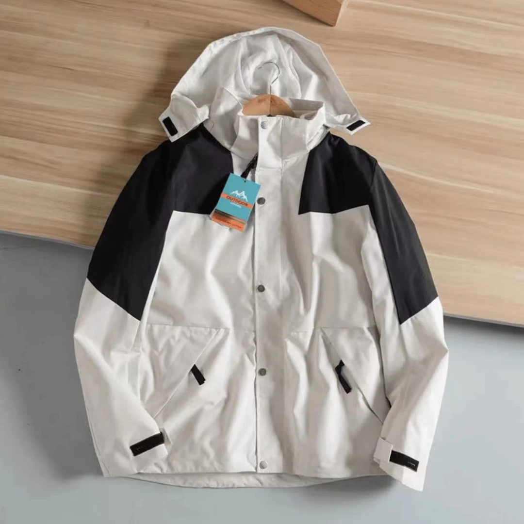 经典撞色1986防风防水男女情侣款冲锋衣