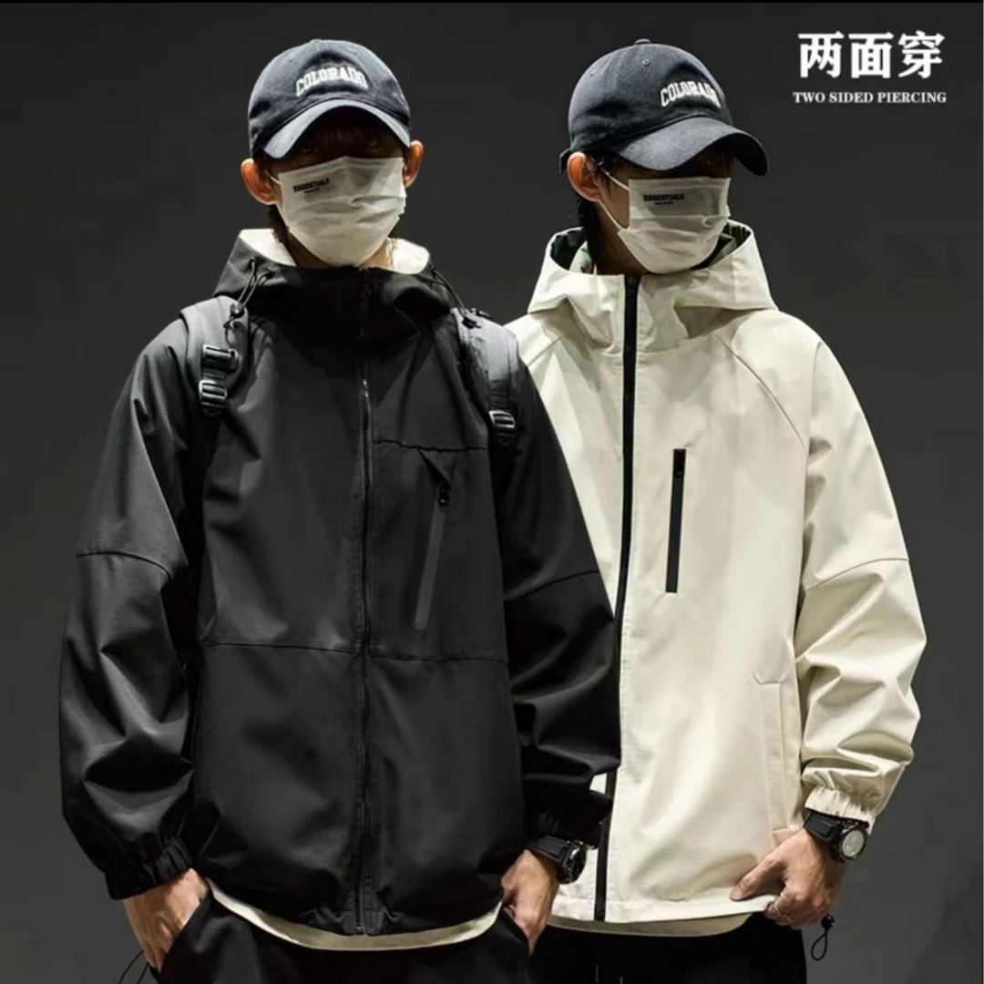 两面穿冲锋衣外套春秋季美式户外三防夹克 男女款【7903】