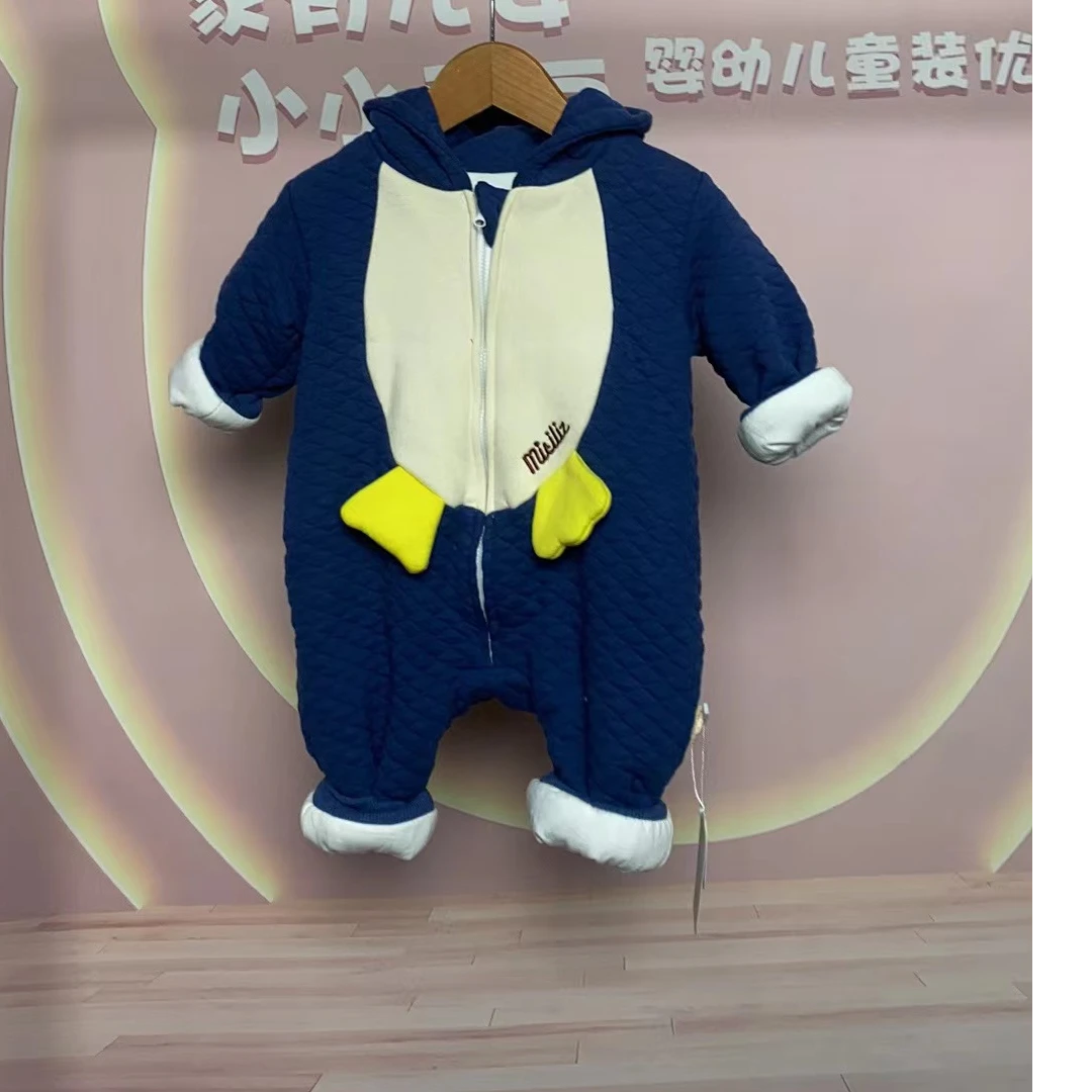 新生入分体连体衣秋冬婴儿幼儿加厚冬季新生儿