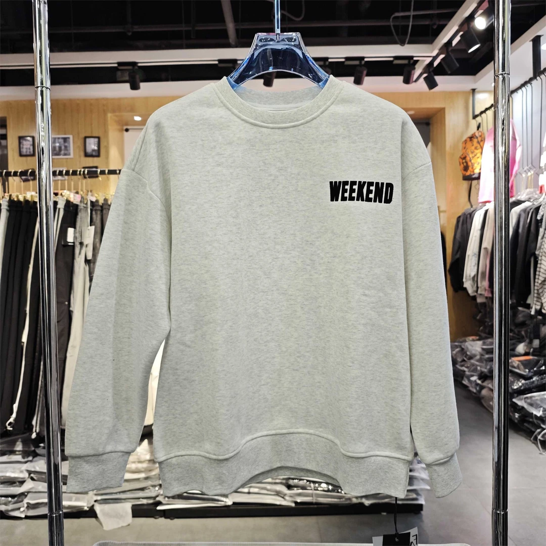 实体~YM秋冬新款男士圆领套头加绒卫衣休闲潮流百搭宽松长袖66025