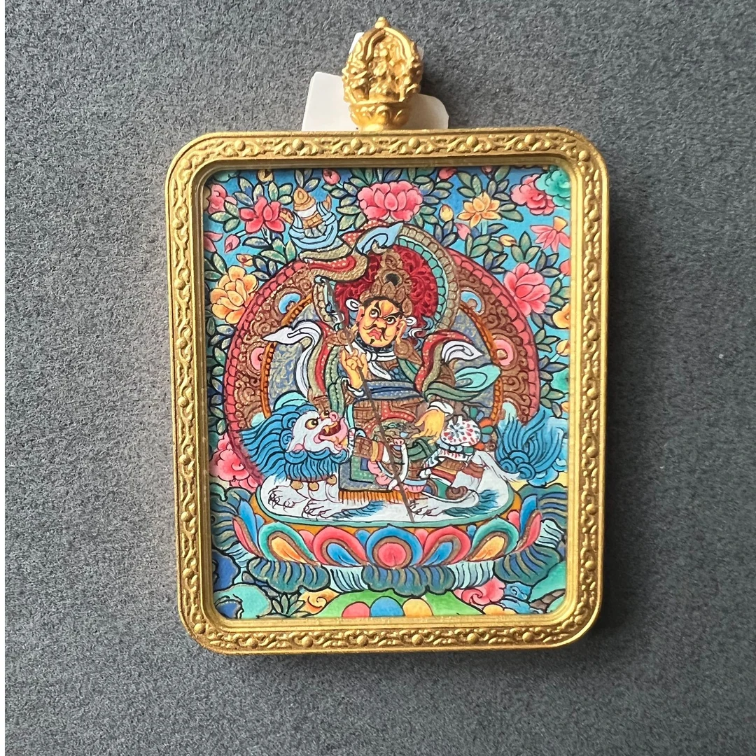 热贡纯手绘唐卡 财宝天 满工满画 细节满满 收藏款 人物栩栩如生