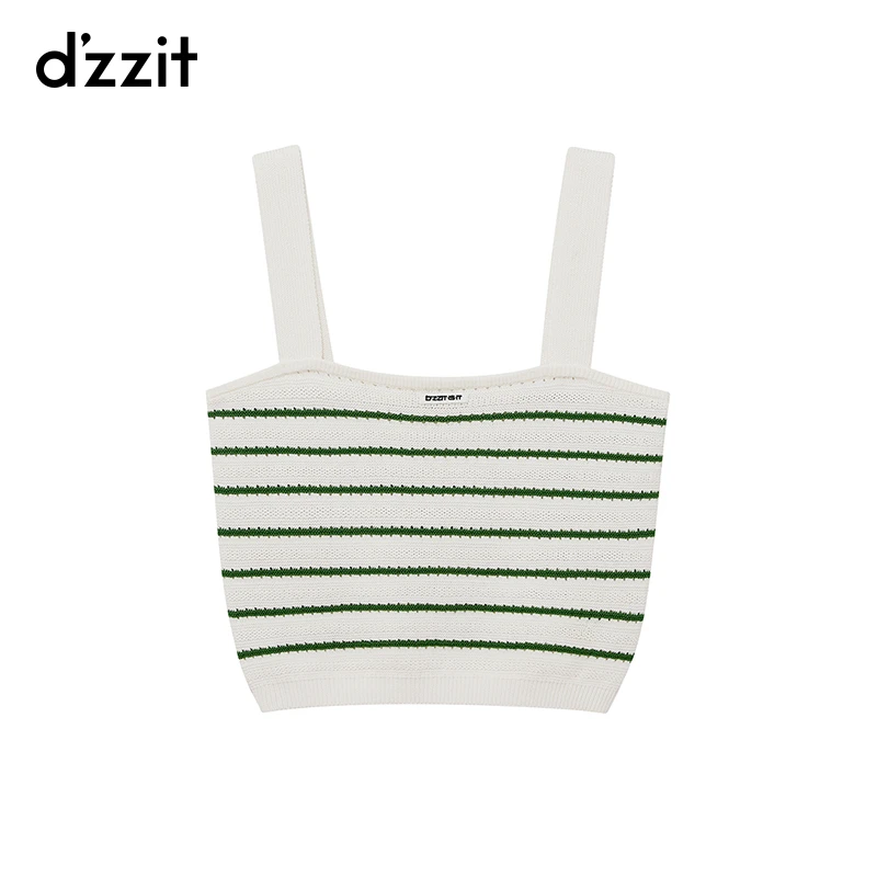 【专属】dzzit地素针织吊带夏季辣妹风条纹短无袖内搭小上衣3I2E160